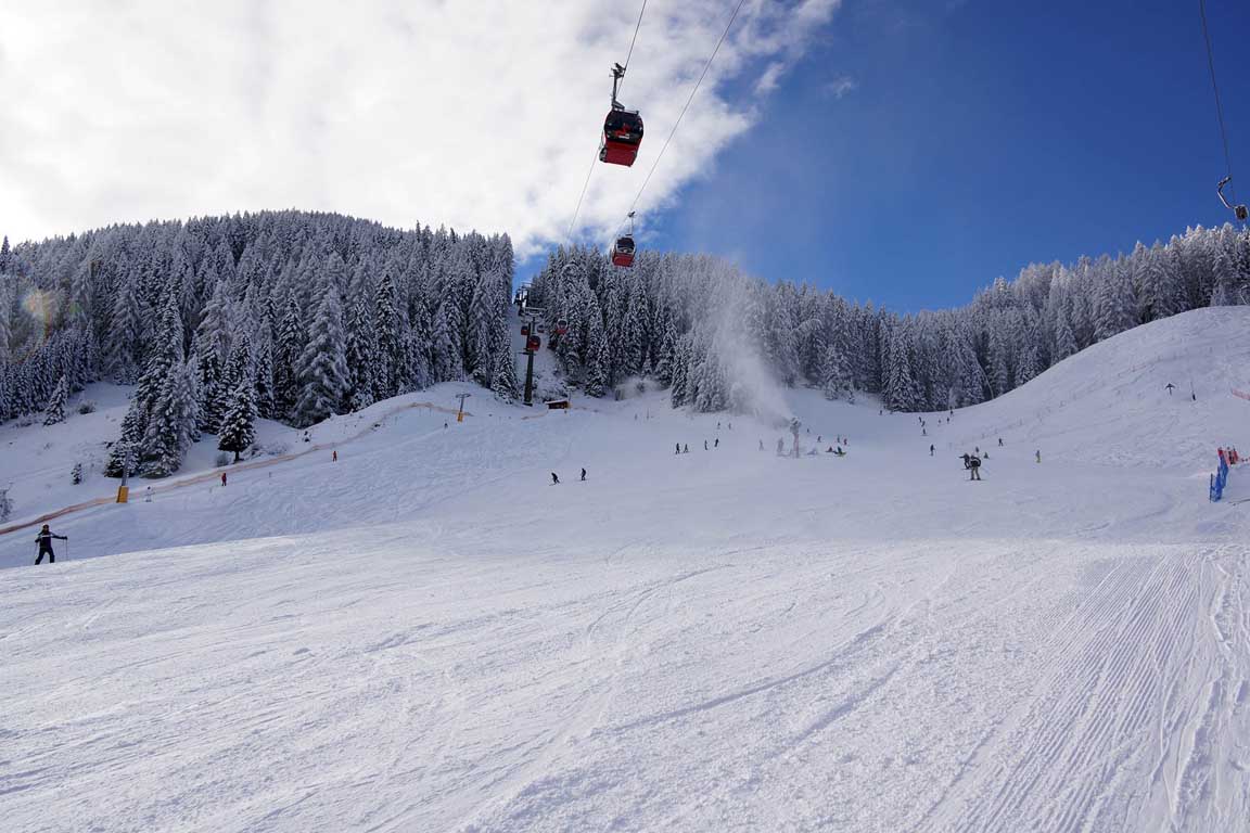 Skifahren Februar 2025 in Wolkenstein Gröden Südtirol
