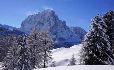 Ski opening - Sassolungo in winter