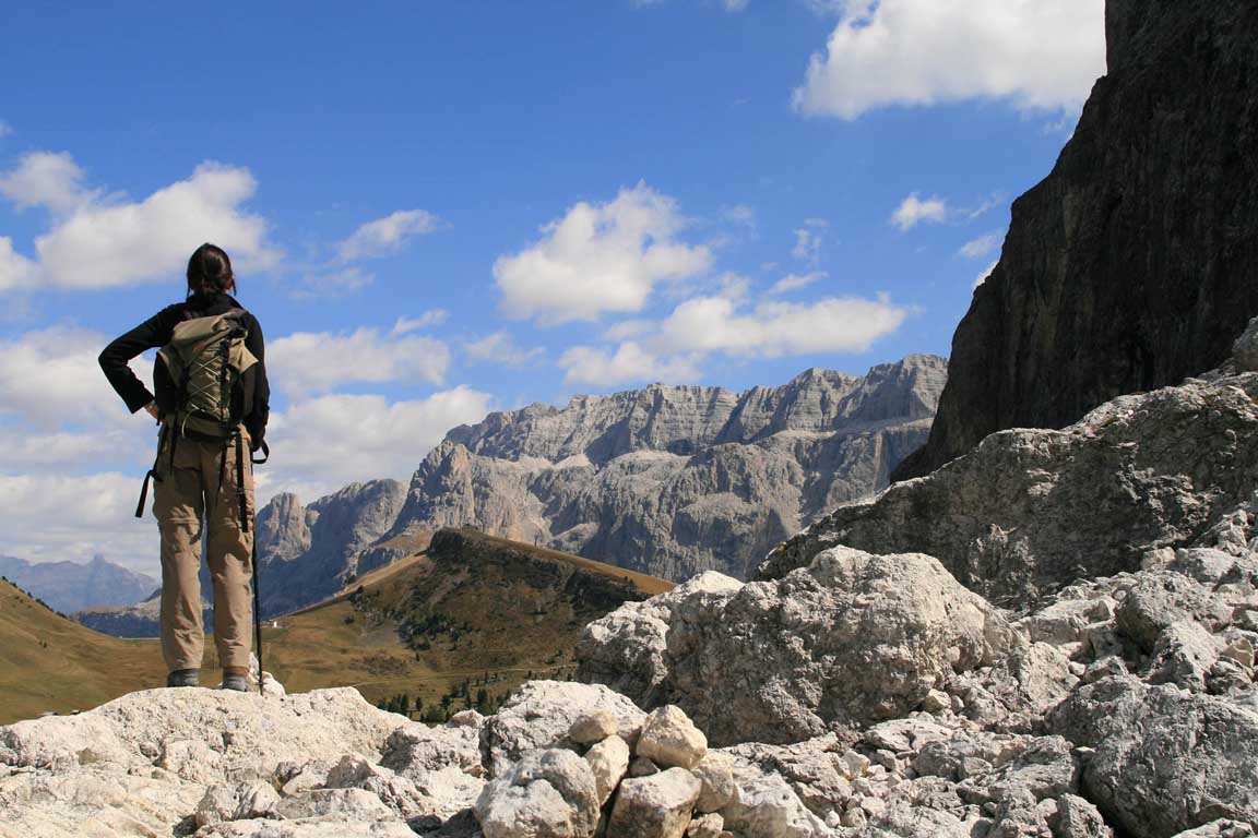Bergbeklimmen in Val Gardena Dolomieten Italie