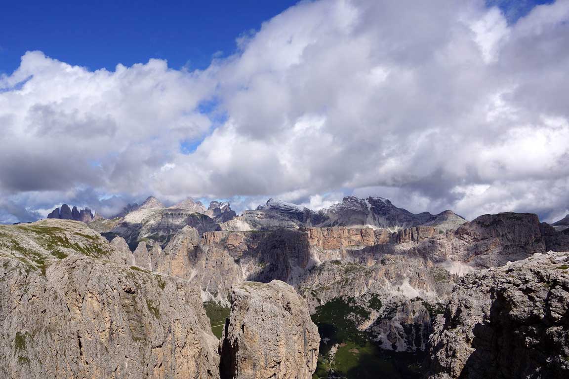 View from the Sella group, Dolomites