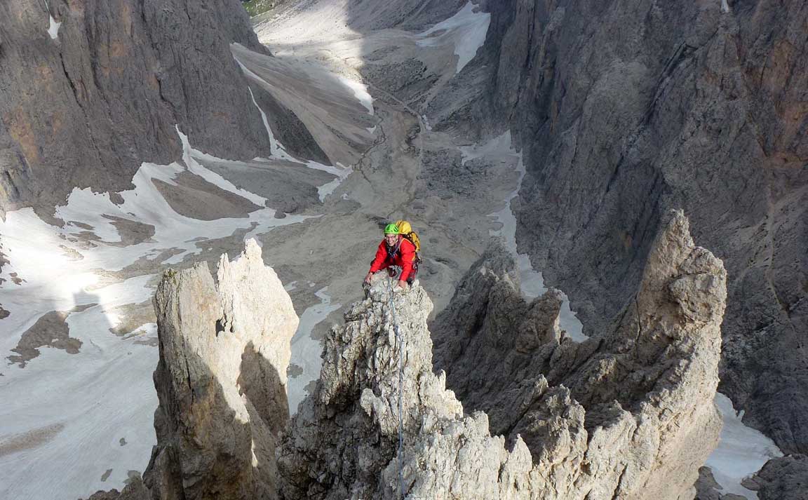 Klettern in der Langkofel Gruppe Dolomiten