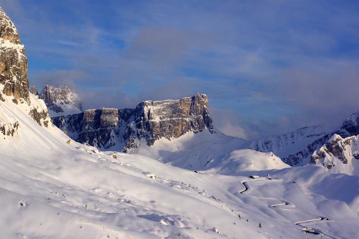 Passo Giau in winter