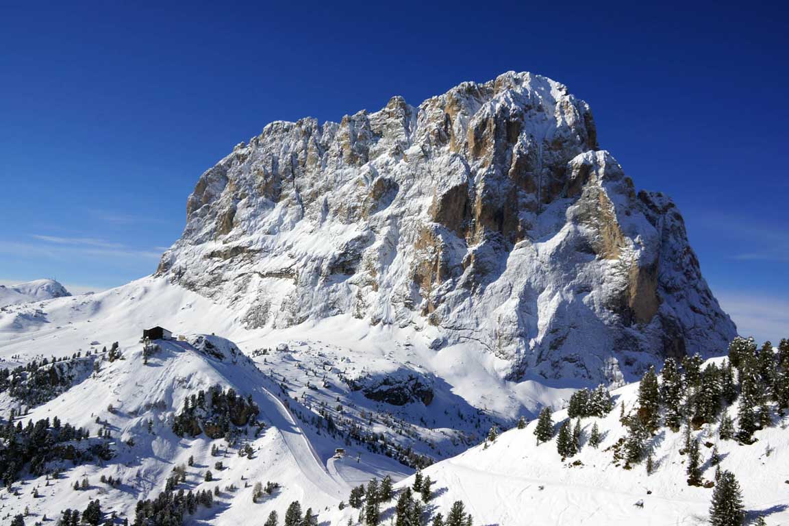 Winterurlaub in Südtirol Wolkenstein in Gröden - Langkofel