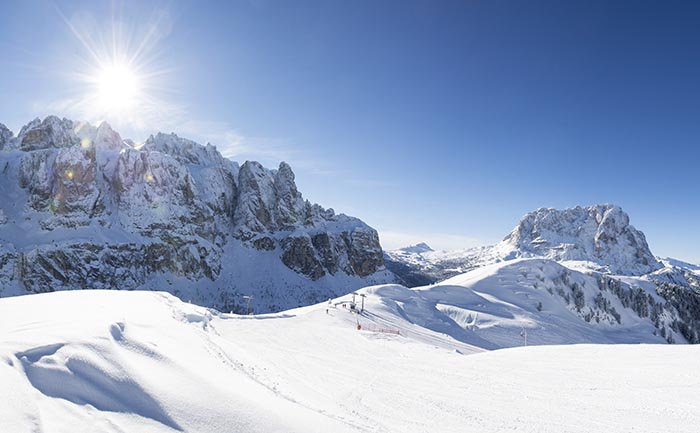 Ski resort Selva Val Gardena, Italy